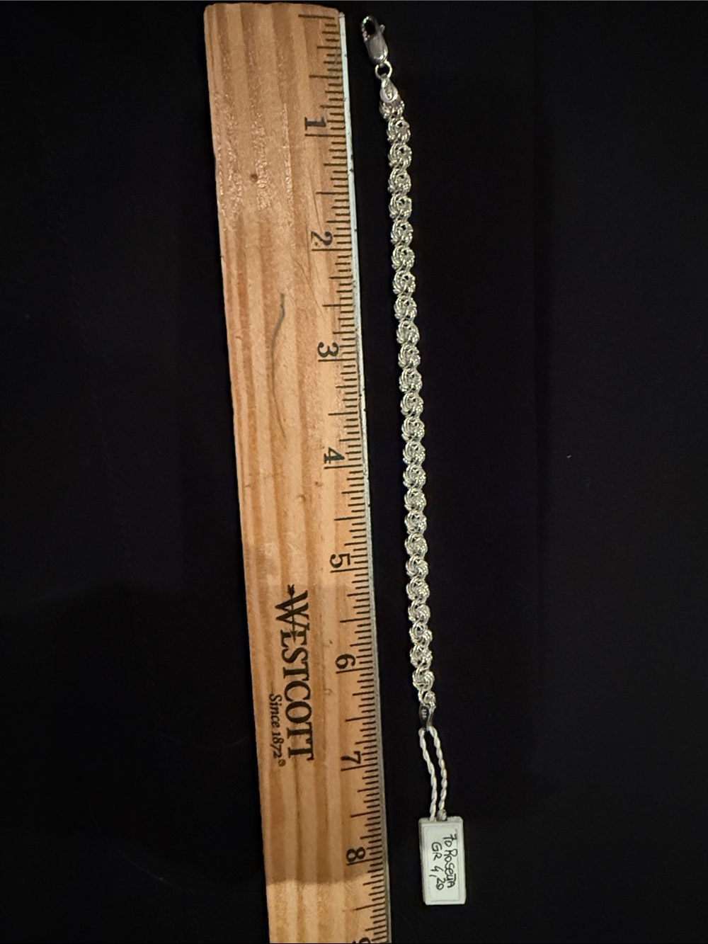 Silver Rope Chain Bracelet - Elegant Women's Jewelry